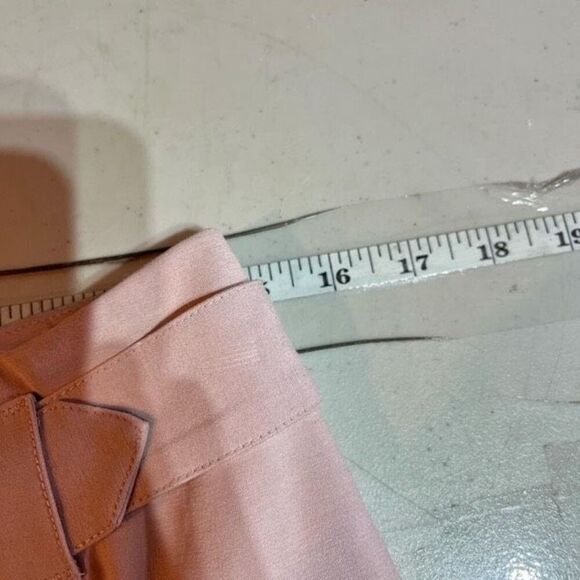 NWT Soft Surroundings Ingrid Dusty Pink Cropped Wide Leg Belted Pants Size 4 - Picture 10 of 12